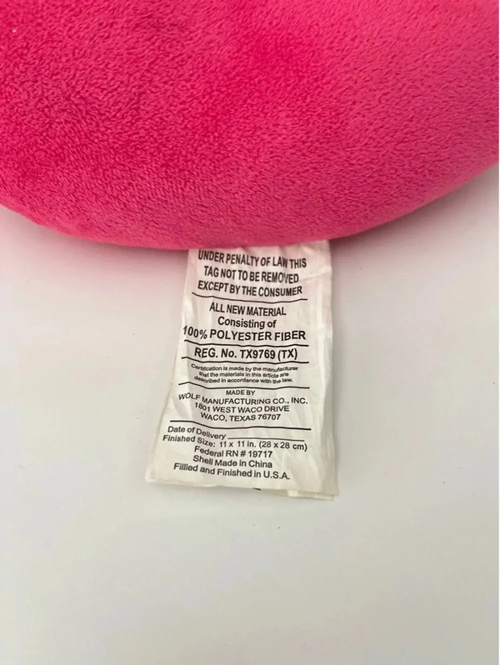 Bright Pink Travel Neck adult Kids Pillow U-Shape Cushion Support